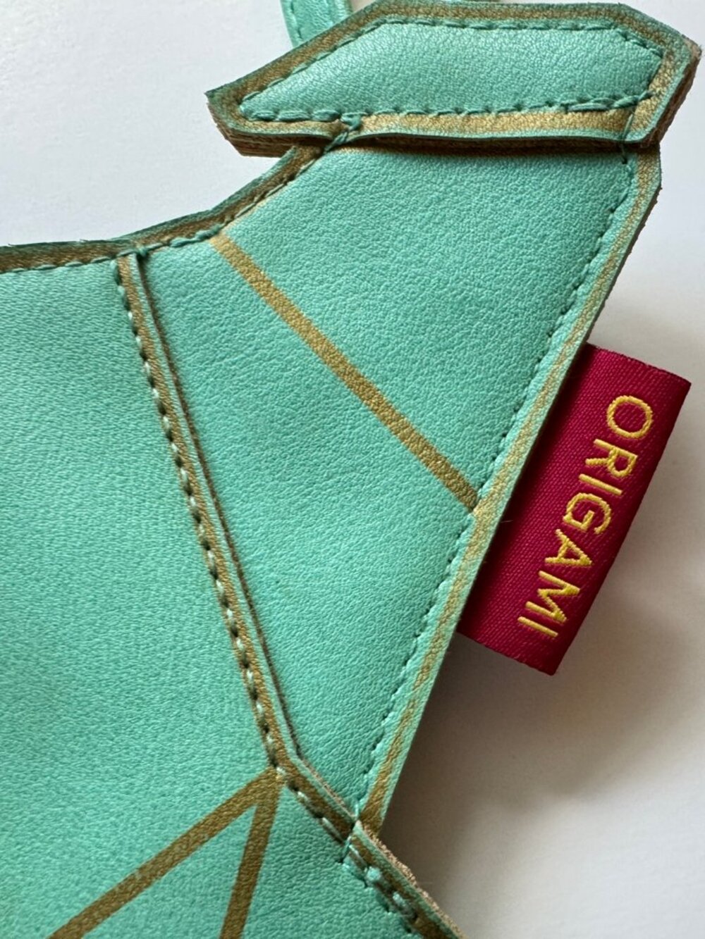 Mint-Green Origami Triceratops Crossbody Handbag House of Disaster - Picture 4 of 7